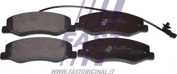 Fast FT29537 - Гальмівні колодки, дискові гальма autocars.com.ua