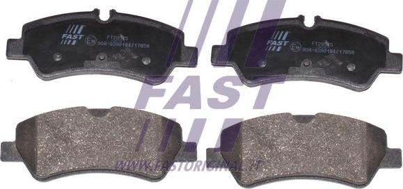 Fast FT29545 - Гальмівні колодки, дискові гальма autocars.com.ua