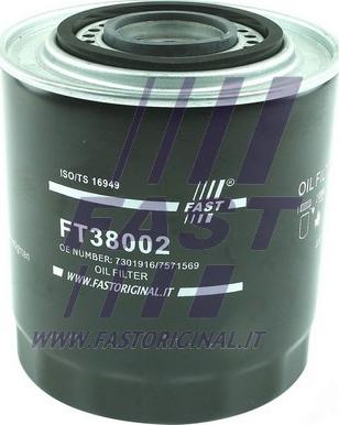 Fast FT38002 - Масляный фильтр avtokuzovplus.com.ua