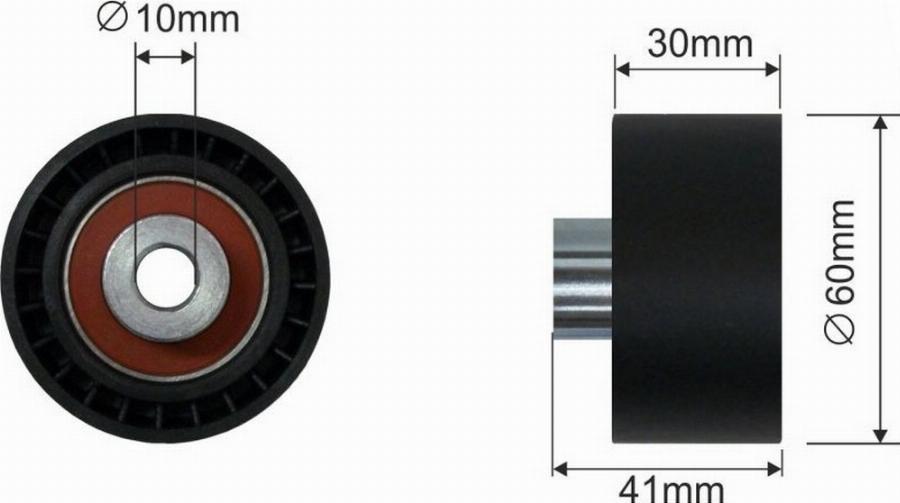 Fast FT44087 - Паразитний / Провідний ролик, зубчастий ремінь autocars.com.ua