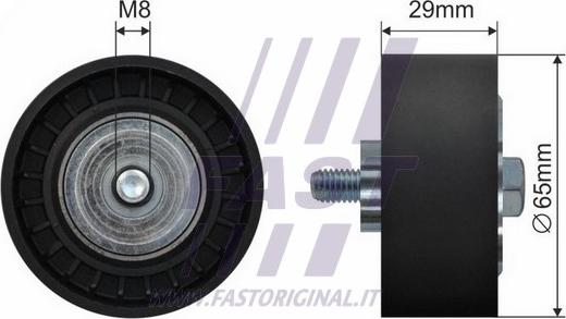 Fast FT44523 - Паразитний / провідний ролик, поліклиновий ремінь autocars.com.ua