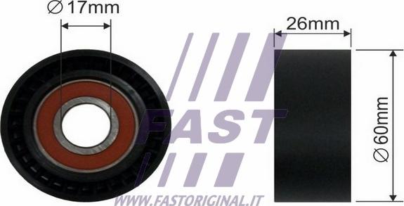 Fast FT44535 - Паразитний / провідний ролик, поліклиновий ремінь autocars.com.ua