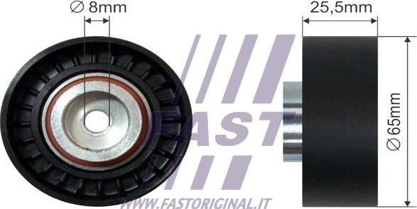 Fast FT44537 - Паразитний / провідний ролик, поліклиновий ремінь autocars.com.ua