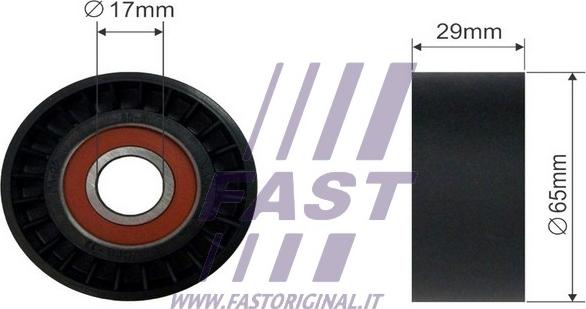 Fast FT44554 - Паразитний / провідний ролик, поліклиновий ремінь autocars.com.ua
