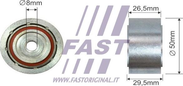 Fast FT44555 - Направляющий ролик, поликлиновый ремень avtokuzovplus.com.ua