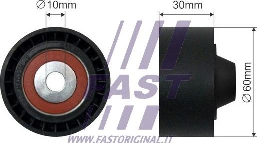 Fast FT44563 - Паразитний / провідний ролик, поліклиновий ремінь autocars.com.ua