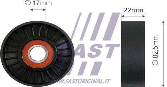 Fast FT44573 - Паразитний / провідний ролик, поліклиновий ремінь autocars.com.ua