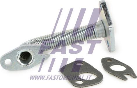 Fast FT61317 - Патрубок турбіни масляний з прокладками Fiat Fiorino 1.3 MJTD 07- autocars.com.ua