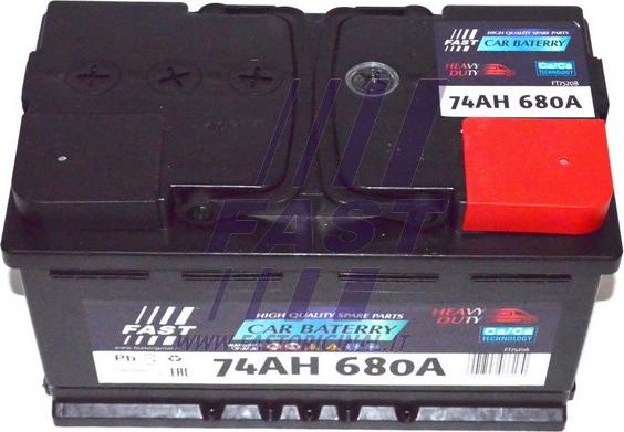Fast FT75208 - Стартерна акумуляторна батарея, АКБ autocars.com.ua