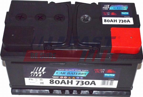 Fast FT75209 - Стартерна акумуляторна батарея, АКБ autocars.com.ua