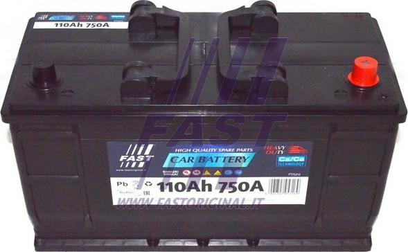Fast FT75212 - Стартерна акумуляторна батарея, АКБ autocars.com.ua