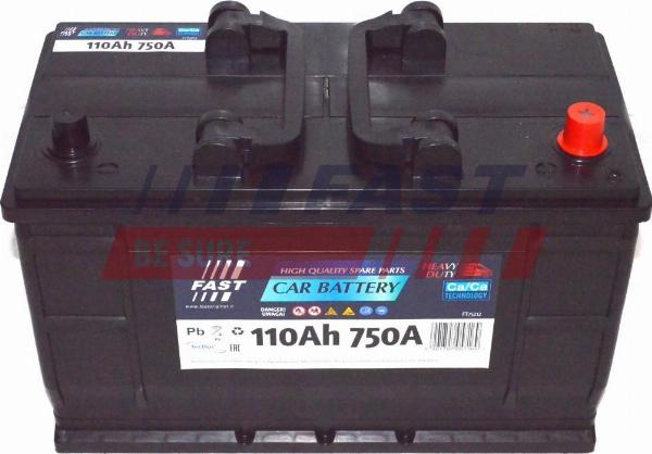 Fast FT75212 - Стартерна акумуляторна батарея, АКБ autocars.com.ua