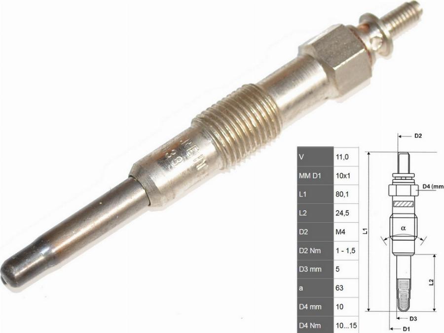 Fast FT82727 - Свічка розжарювання autocars.com.ua