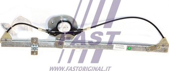 Fast FT91946 - Стеклоподъемник перед.лев.электр. без моторчика Fiat Ducato 06-14- FT91946 autocars.com.ua