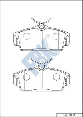 FBK FD1801 - Гальмівні колодки, дискові гальма autocars.com.ua