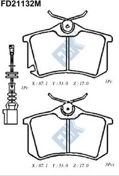 OSSCA 32059 - Тормозные колодки, дисковые, комплект avtokuzovplus.com.ua