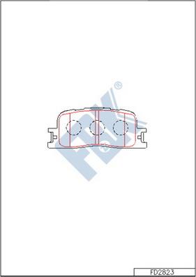 FBK FD2823 - Тормозные колодки, дисковые, комплект avtokuzovplus.com.ua