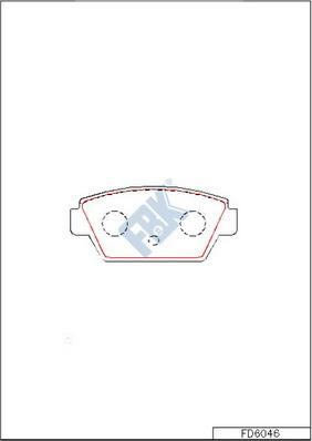FBK FD6046 - Гальмівні колодки, дискові гальма autocars.com.ua