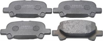 Febest 0101-ACV30R - Гальмівні колодки, дискові гальма autocars.com.ua