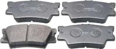 Febest 0101-ACV40R - Гальмівні колодки, дискові гальма autocars.com.ua