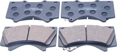 Febest 0101-GRJ200F - Гальмівні колодки, дискові гальма autocars.com.ua