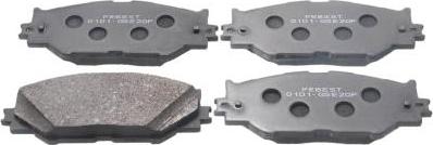 Febest 0101-GSE20F - Гальмівні колодки, дискові гальма autocars.com.ua