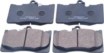 Febest 0101-GSE22F - Гальмівні колодки, дискові гальма autocars.com.ua