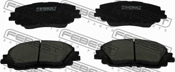 Febest 0101-GSV70F - Гальмівні колодки, дискові гальма autocars.com.ua