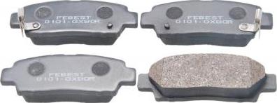 Febest 0101-GX90R - Гальмівні колодки, дискові гальма autocars.com.ua