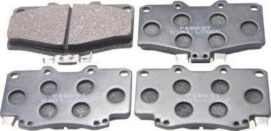 Febest 0101-LC90F - Гальмівні колодки, дискові гальма autocars.com.ua