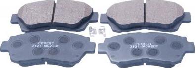 Febest 0101-MCV20F - Гальмівні колодки, дискові гальма autocars.com.ua