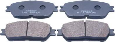 Febest 0101-MCV30F - Гальмівні колодки, дискові гальма autocars.com.ua