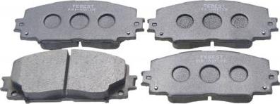 Febest 0101-NSP130F - Гальмівні колодки, дискові гальма autocars.com.ua