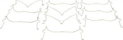 Febest 0103-004-PCS10 - Пружина, колодки дискового гальма autocars.com.ua