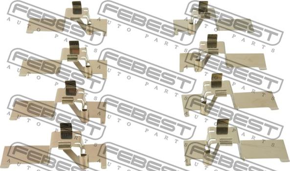 Febest 0103-ACV40F - Комплектуючі, колодки дискового гальма autocars.com.ua