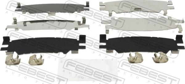 Febest 0103-AXVA70R - Комплектуючі, колодки дискового гальма autocars.com.ua