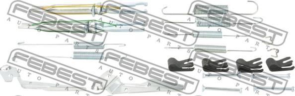 Febest 0104-GUN125R-KIT - Комплектуючі, гальмівна система autocars.com.ua