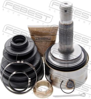 Febest 0110-080 - Шарнірний комплект, ШРУС, приводний вал autocars.com.ua