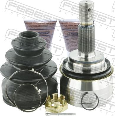Febest 0110-GRJ150 - Шарнірний комплект, ШРУС, приводний вал autocars.com.ua