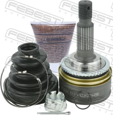 Febest 0110-KLH22A48R - Шарнірний комплект, ШРУС, приводний вал autocars.com.ua