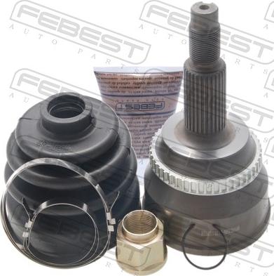 Febest 0110-MHU38A48 - Шарнірний комплект, ШРУС, приводний вал autocars.com.ua