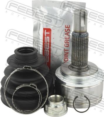 Febest 0110-ZGX10 - Шарнірний комплект, ШРУС, приводний вал autocars.com.ua