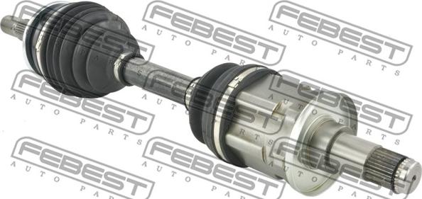 Febest 0114-GUN126 - Приводний вал autocars.com.ua