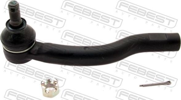 Febest 0121-ZZE150RH - Наконечник рульової тяги, кульовий шарнір autocars.com.ua