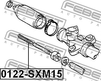 Febest 0122-SXM15 - Осьовий шарнір, рульова тяга autocars.com.ua