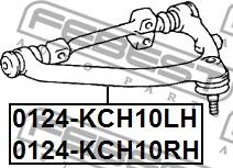 Febest 0124-KCH10RH - Важіль незалежної підвіски колеса autocars.com.ua