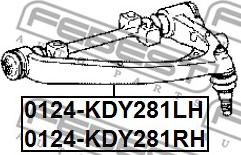 Febest 0124-KDY281RH - Рычаг подвески колеса avtokuzovplus.com.ua