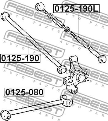 Febest 0125-080 - Важіль незалежної підвіски колеса autocars.com.ua