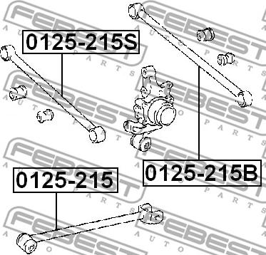 Febest 0125-215S - Важіль незалежної підвіски колеса autocars.com.ua