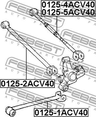 Febest 0125-5ACV40 - Важіль незалежної підвіски колеса autocars.com.ua